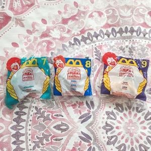 Disney's Animal Kingdom McDonald's Vintage 1998 Happy Meal Toys 7, 8, 9 Sealed